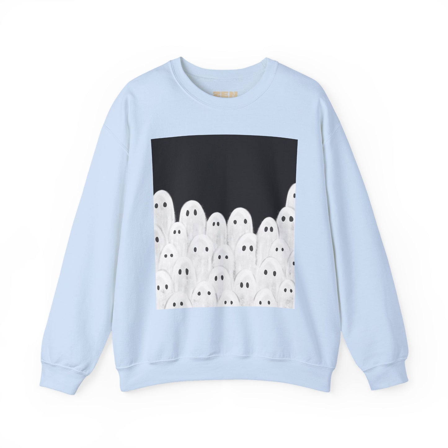 Painted Ghosts Crewneck | Cozy Sweatshirt, Perfect for Halloween, Fall, and Spooky Season
