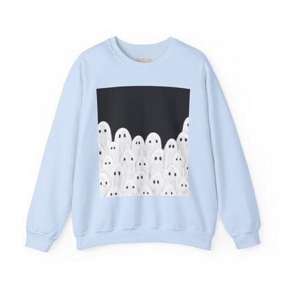 Painted Ghosts Crewneck | Cozy Sweatshirt, Perfect for Halloween, Fall, and Spooky Season
