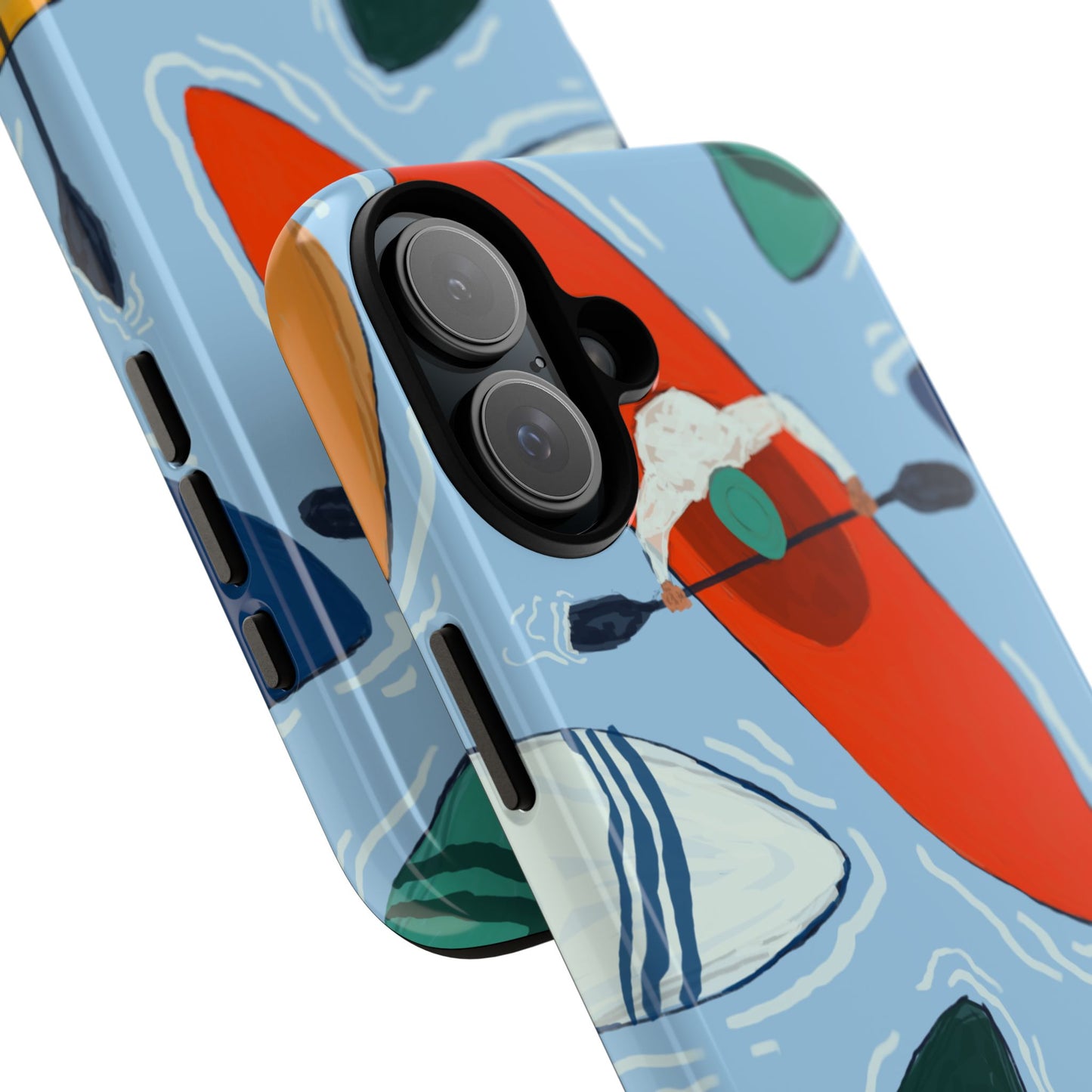 Kayak Phone Case - Tough Cases for Outdoor Enthusiasts, Birthday Gifts, Adventure Gear, Kayaking Accessories, Nature Lover Decor, Artsy Phone Cases