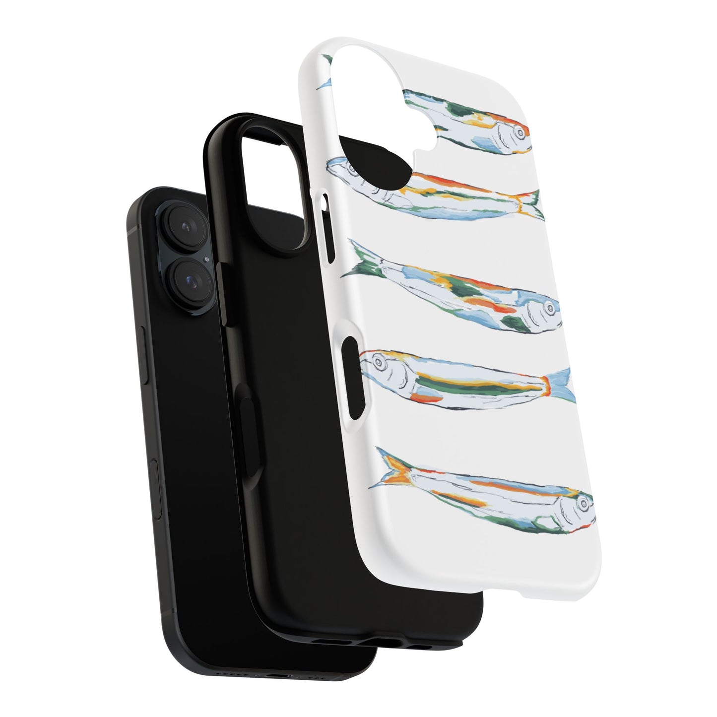 Tough Cases – Artistic Fish Design Phone Case, Unique Gift for Aquatic Lovers, Perfect for Birthdays, Holidays, and Everyday Use, Quirky Cases, Fun Phone Cases