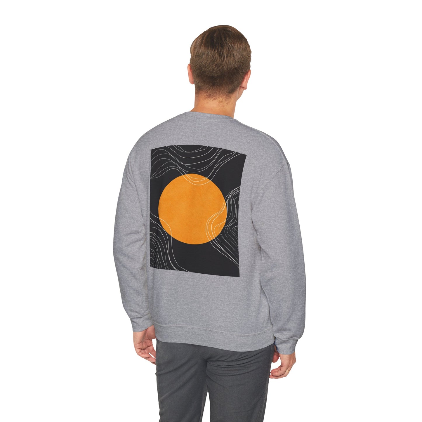 Sunset Wave Unisex Heavy Blend™ Crewneck Sweatshirt | Cozy, Relaxed, Casual Wear, Gift for Her, Gift for Him, Yoga, Meditation