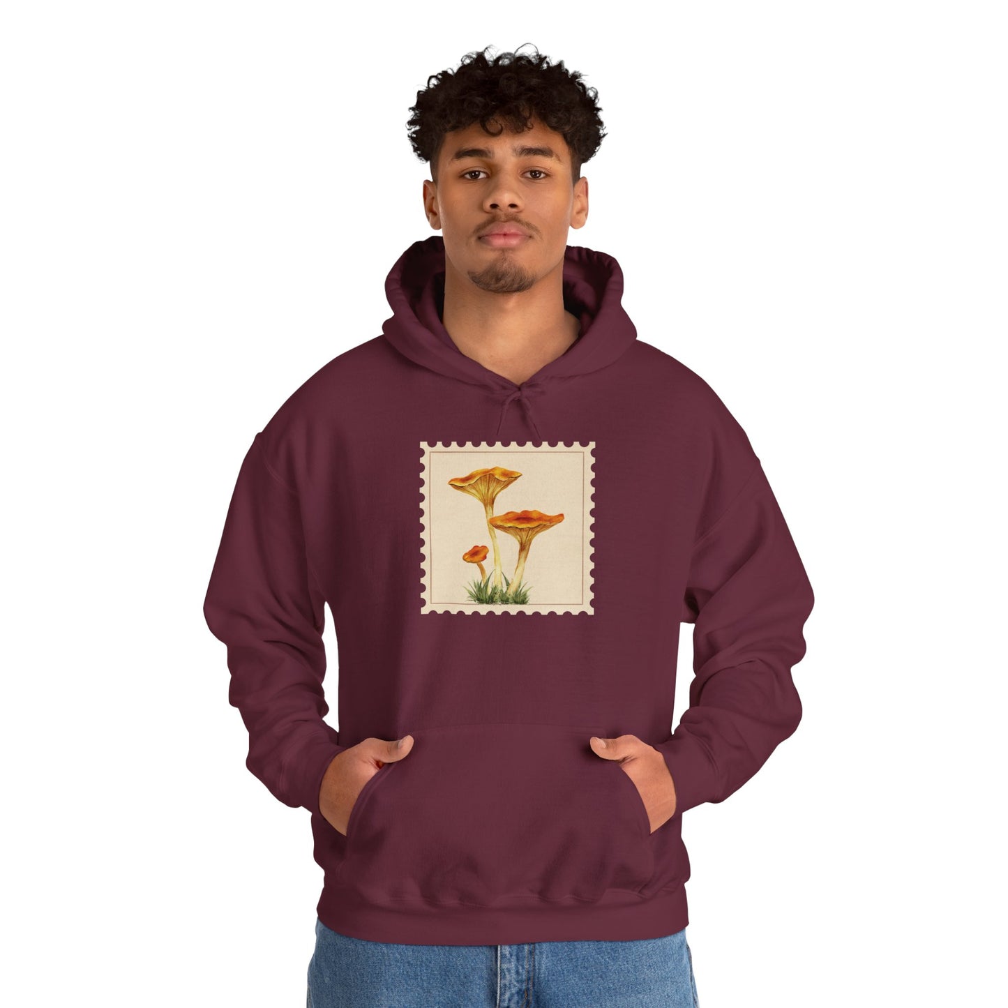 Botanical Print Hoodie, Cozy Sweatshirt, Nature Lover Gift, Comfortable Casual Wear, Fall Fashion, Unisex Hoodie, Comfy Mushroom Hoodie, Nature Vibes, Perfect for Fall