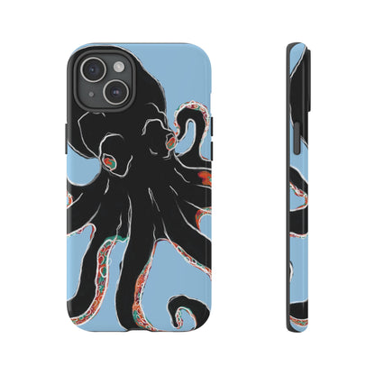 Octopus Tough Phone Case, Sea Creature Design, Ocean Lover Gift, Unique Phone Cover, Underwater Artwork