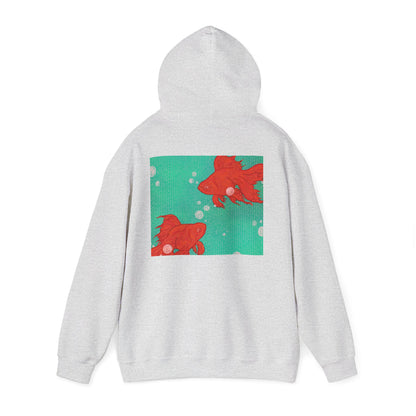 Colorful Goldfish Hoodie, Unisex Sweatshirt, Cozy Everyday Wear, Perfect for Gifts, Fun Fashion for Animal Lovers, Vibrant Pullover
