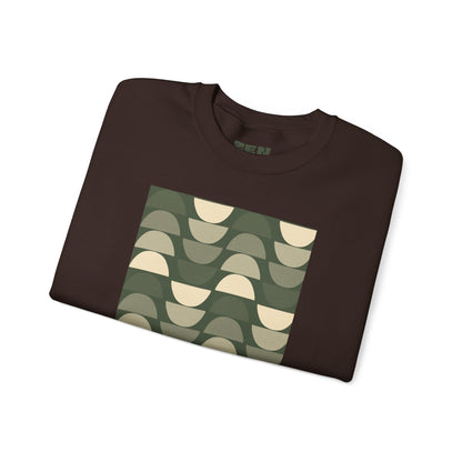 Stylish Geometric Crewneck Sweatshirt for Relaxed Vibes, Cozy Layer, Unisex Fashion Piece, Perfect Gift for Art Lovers, Casual Wear