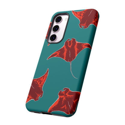 Manta Ray Phone Case, Tropical Phone Cover, Ocean Vibe Accessories, Summer Gift Idea, Marine Animal Merchandise