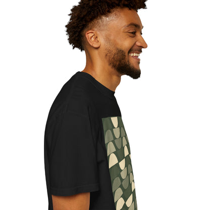 Stylish Unisex Garment-Dyed T-Shirt with Abstract Wave Design, Casual Wear, Graphic Tee, Unique Fashion, Gift for Him/Her