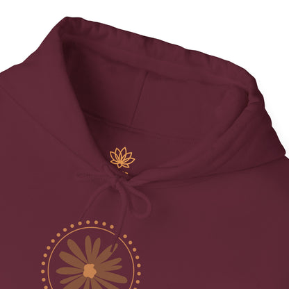 Chic Flower Design Unisex Hoodie, Cozy Sweatshirt, Trendy Gift for Her, Fall Fashion, Casual Comfort Wear