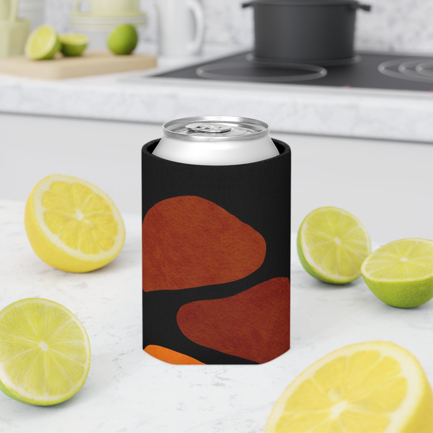 Autumn Vibes Can Cooler, Fall Drink Holder, Cozy Beverage Insulator, Halloween Party Favor, Thanksgiving Gatherings, Nature Inspired