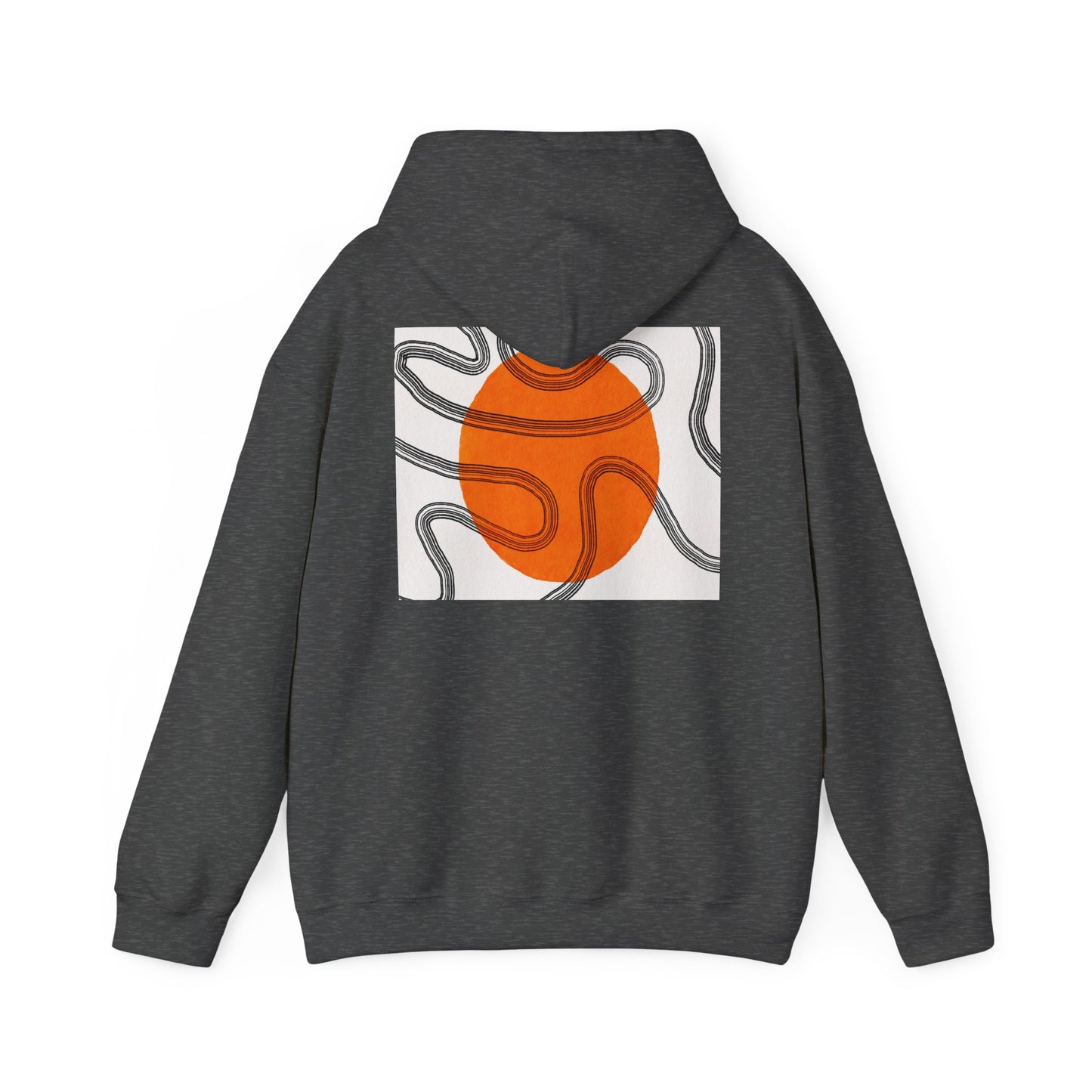 Lotus & Sun Graphic Hoodie - Cozy Unisex Sweatshirt, Trendy Casual Wear, Yoga Gift, Inspirational Apparel, Relaxed Style