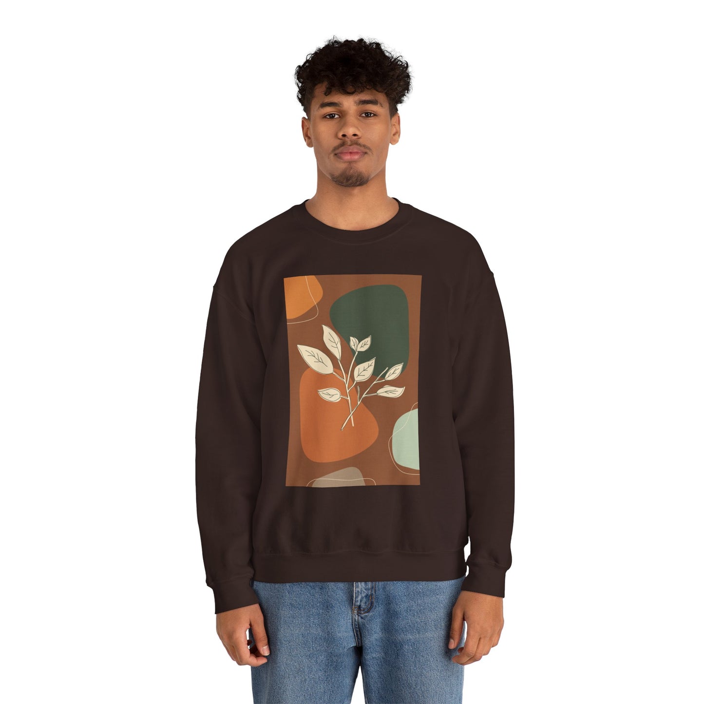 Botanical Print Crewneck Sweatshirt | Cozy Unisex Sweatshirt, Fall Fashion, Casual Wear, Gift for Her, Botanical Art