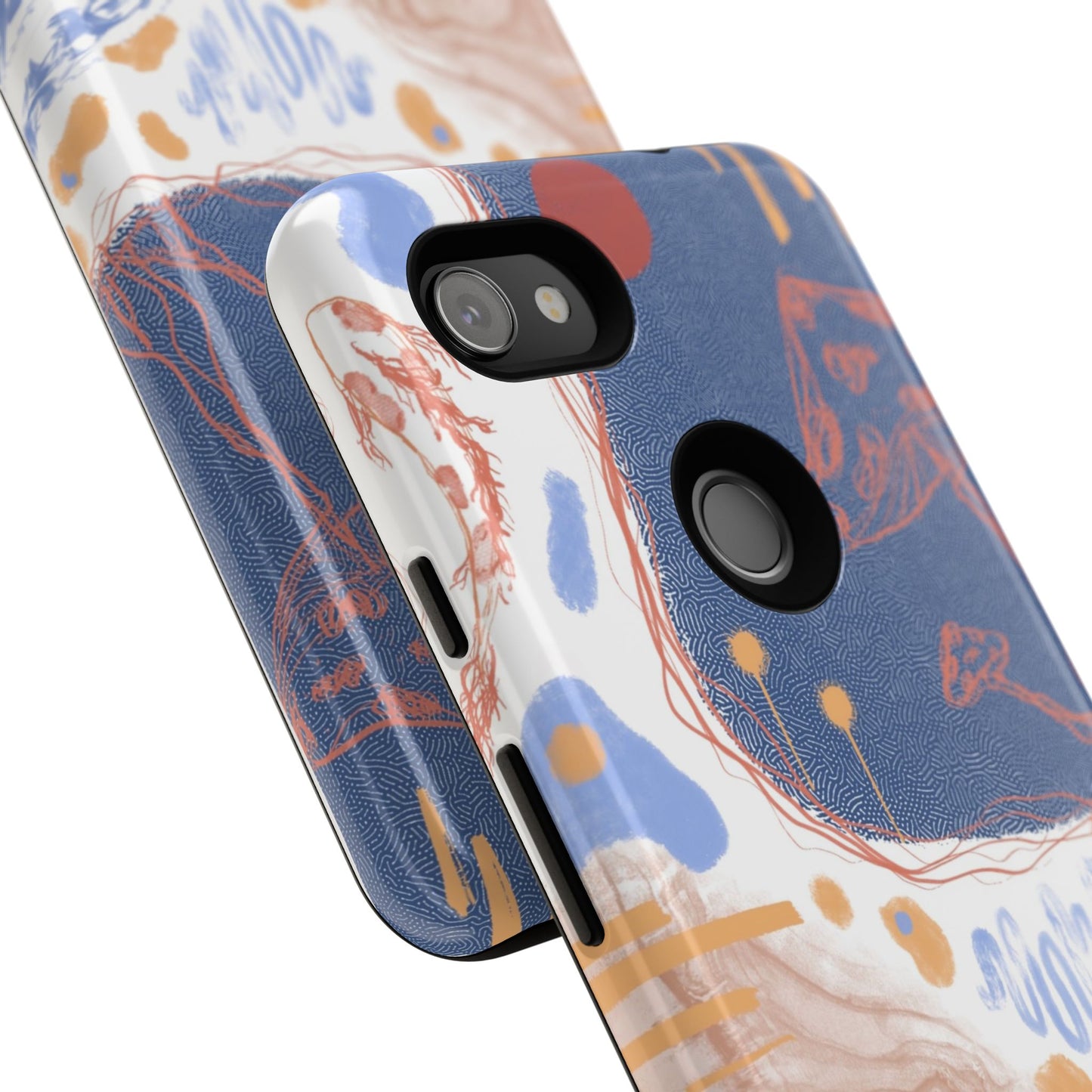 Artistic Phone Case with Abstract Design, Tough Phone Case, Unique Gift, Trendy Accessories, Modern Art Case, Stylish Tech Gear