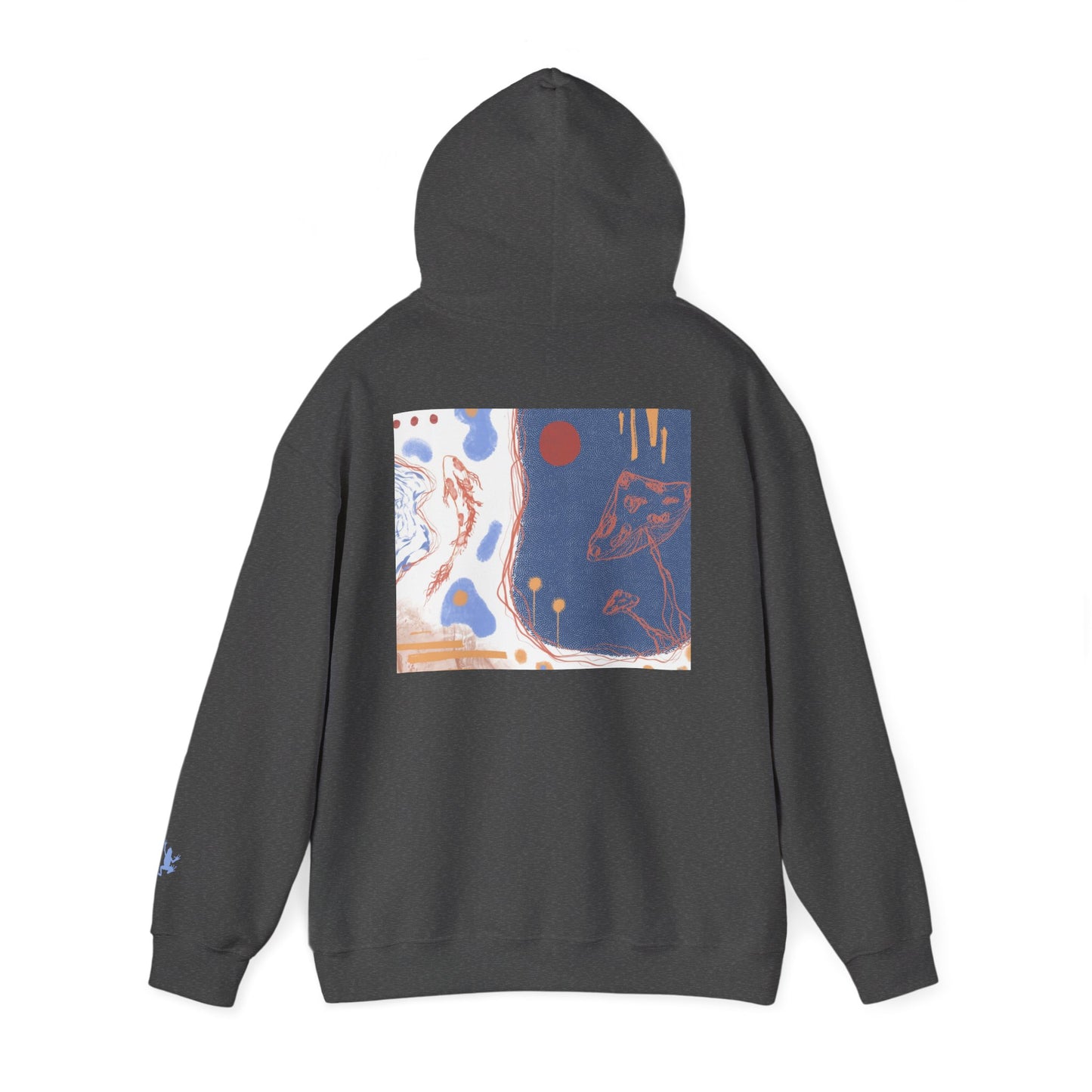 Artistic Unisex Hooded Sweatshirt - Cozy Streetwear for Comfort, Gift for Art Lovers, Perfect for Fall, Casual Style
