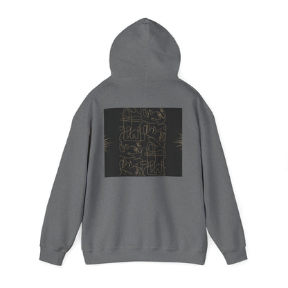 Lotus Design Hooded Sweatshirt, Unisex Hoodie, Cozy Fashion, Yoga Gift, Spiritual Apparel, Meditation Wear, Gift for Him, Gift for Her, Fall Crewneck, Autumn Vibes
