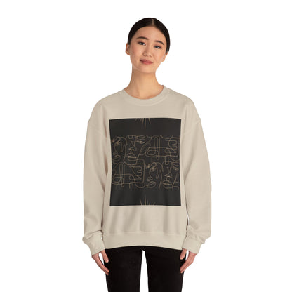 Stylish Unisex Crewneck Sweatshirt - Modern Art Design, Cozy Gift for Him/Her, Perfect for Fall, Casual Wear, Art Lovers, Abstract, Minimalist, Autumn Vibes