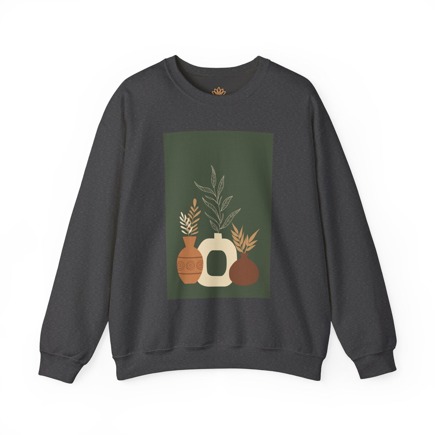 Fall-Inspired Botanical Crewneck Sweatshirt, Cozy Sweatshirt for Women, Warm Unisex Sweater, Autumn Gift,  Plant Lover Apparel