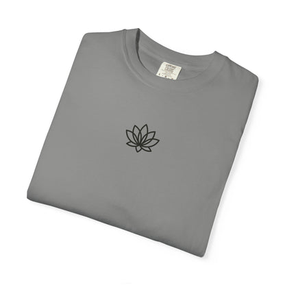 Lotus Bloom Unisex T-shirt, Soft Cotton Tee, Spiritual Gift, Meditation Wear, Casual Daily Outfit, Nature Lover Apparel