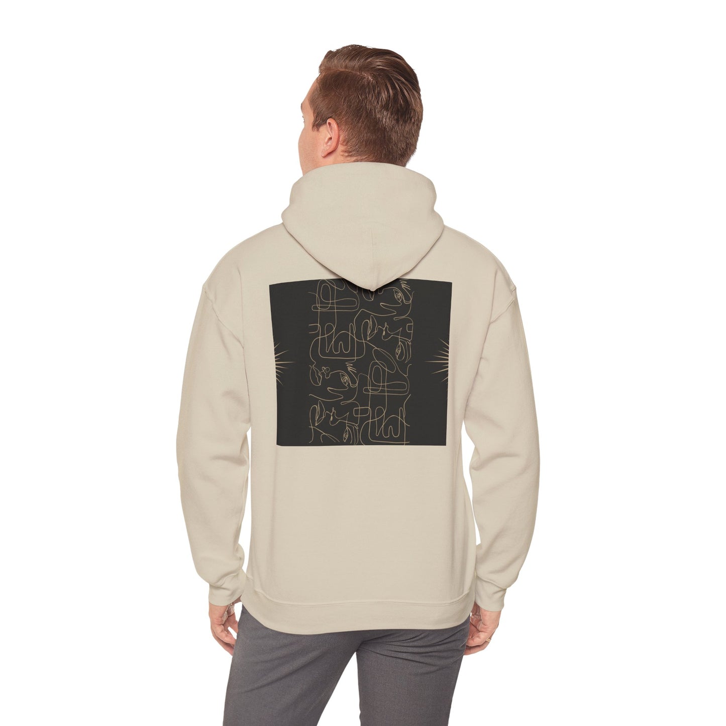 Lotus Design Hooded Sweatshirt, Unisex Hoodie, Cozy Fashion, Yoga Gift, Spiritual Apparel, Meditation Wear, Gift for Him, Gift for Her, Fall Crewneck, Autumn Vibes