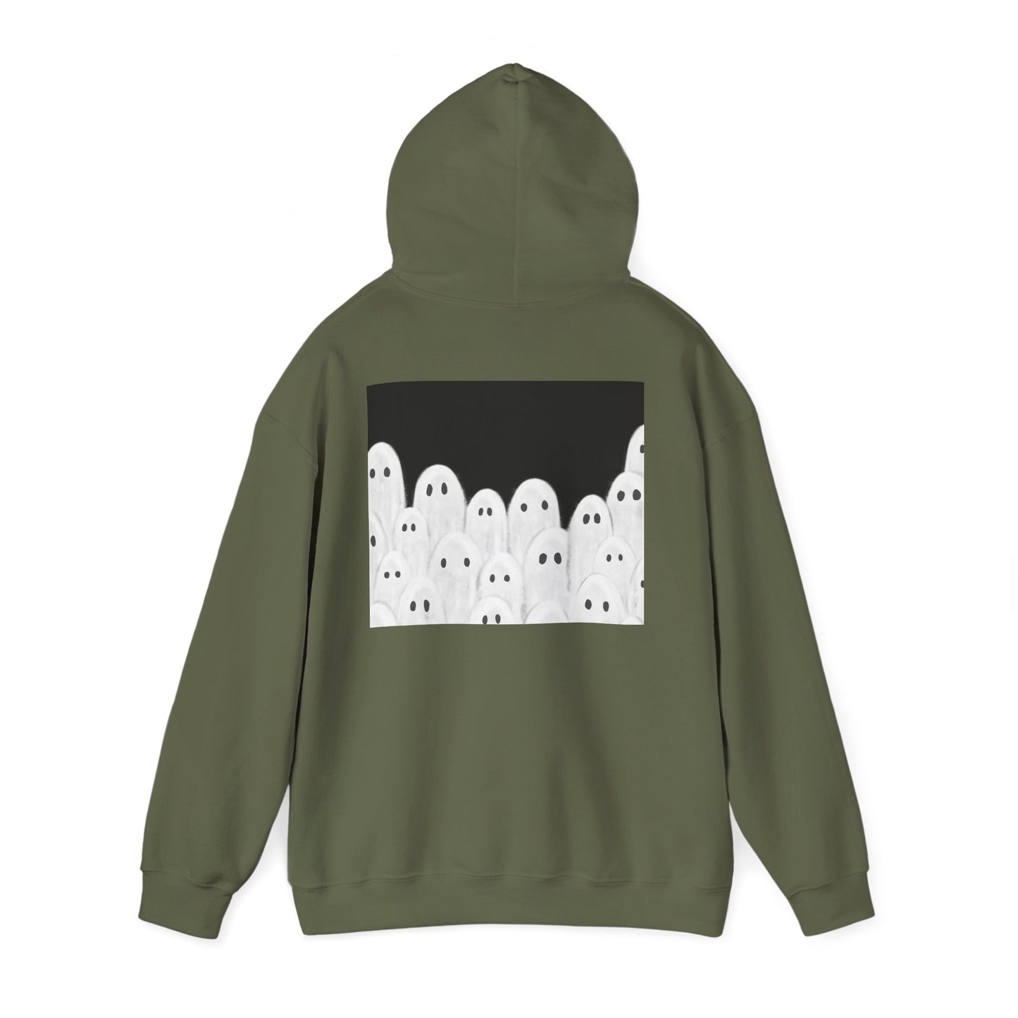 Painted Ghosts Pullover | Halloween Ghost Hoodie, Unisex Boo Sweatshirt, Spooky Gift for Fall, Cozy Halloween Apparel, Ghost Lover Hoodie, Perfect for Spooky Season