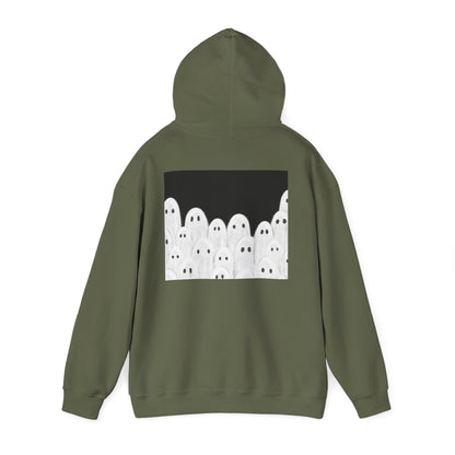 Painted Ghosts Pullover | Halloween Ghost Hoodie, Unisex Boo Sweatshirt, Spooky Gift for Fall, Cozy Halloween Apparel, Ghost Lover Hoodie, Perfect for Spooky Season