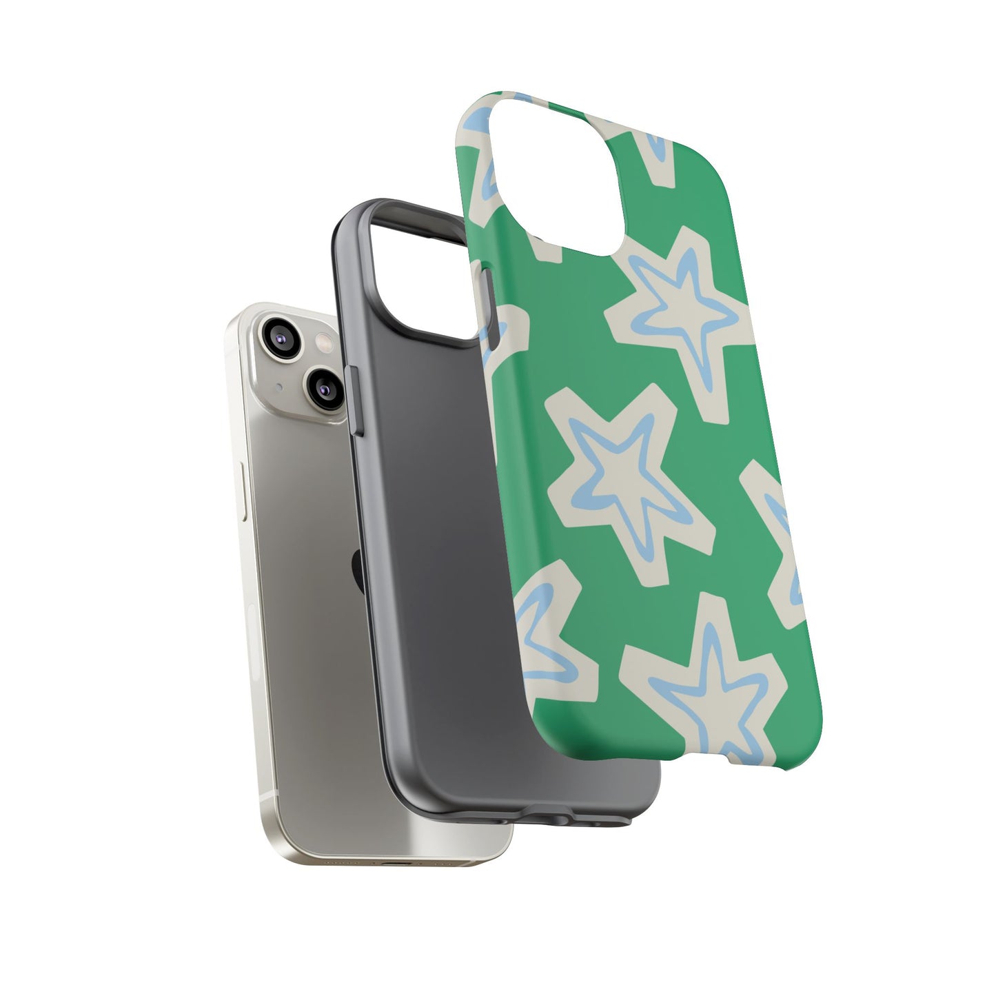 Retro Star Pattern Phone Case | Tough Cases, Colorful Cover for Phones, Phone Accessories, Gift for Her, Trendy Cases