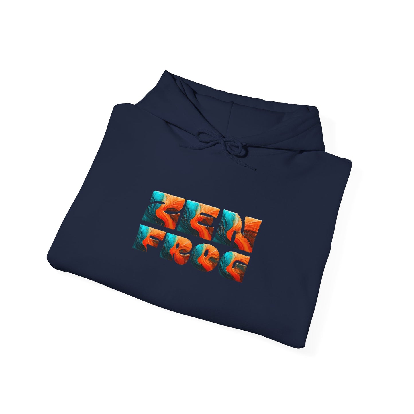 Zen Frog & Moon Unisex Hoodie, Cozy Sweatshirt for Relaxation, Gifts for Nature Lovers, Festival Wear, Everyday Comfort
