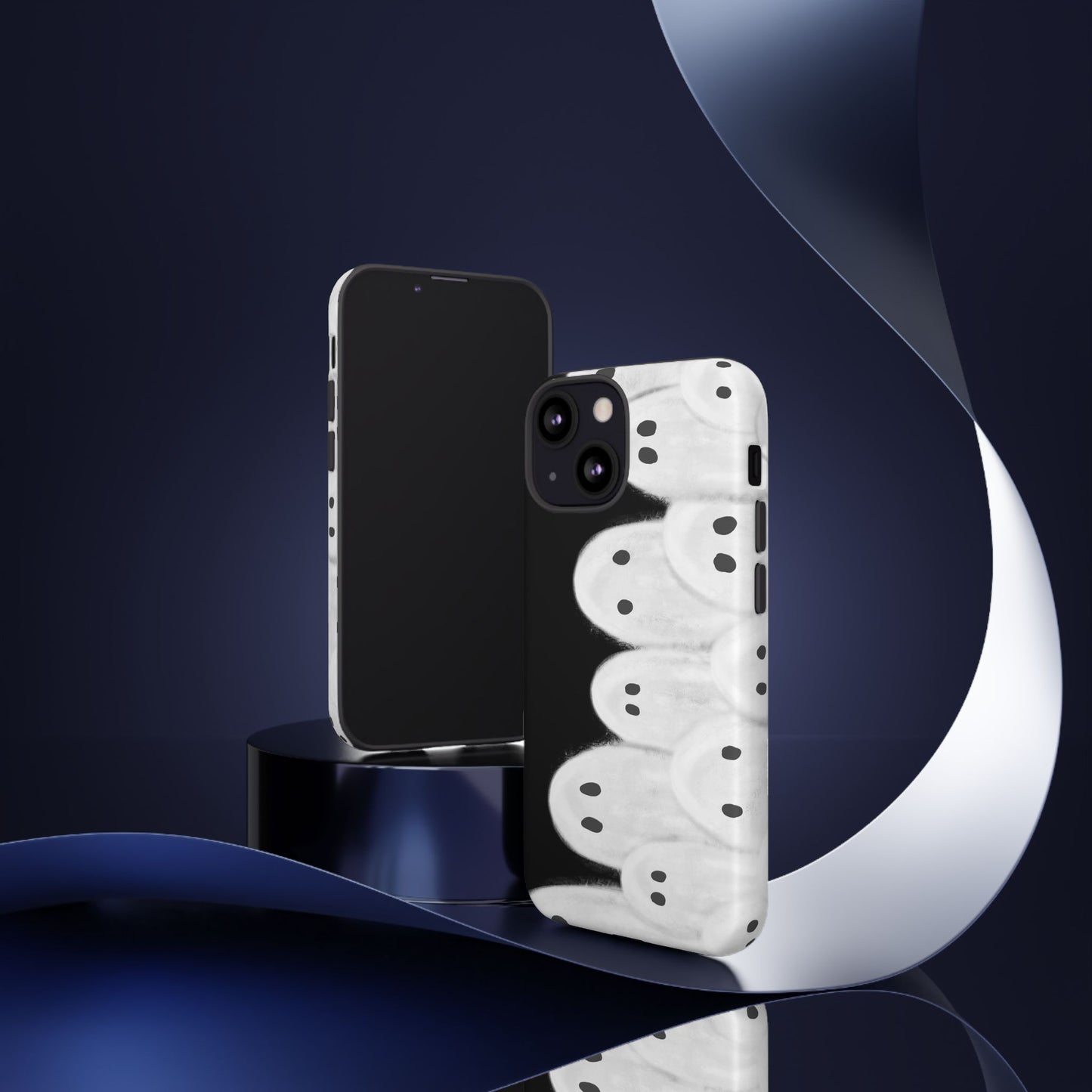 Painted Ghosts Phone Case | Ghostly Tough Phone Case for Spooky Style, Halloween Gift, Phone Cover, Ghost Theme, Unique Accessory, Spooky Season, Viral Painted Ghosts Inspired Design