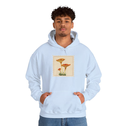 Botanical Print Hoodie, Cozy Sweatshirt, Nature Lover Gift, Comfortable Casual Wear, Fall Fashion, Unisex Hoodie, Comfy Mushroom Hoodie, Nature Vibes, Perfect for Fall