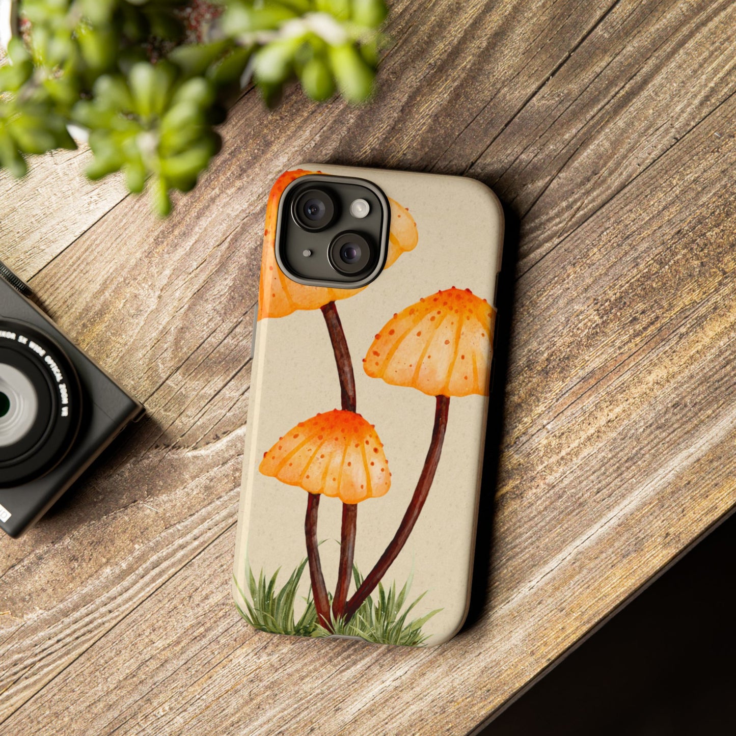 Mushroom Phone Case, Tough Cases for Nature Lovers, Unique Phone Covers, Gifts for Eco Enthusiasts, Fun Protective Cases