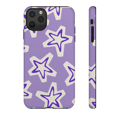 Starry Pattern Phone Case, Cute Star Design, Tough Phone Cover, Gifts for Her, Stylish Phone Accessory