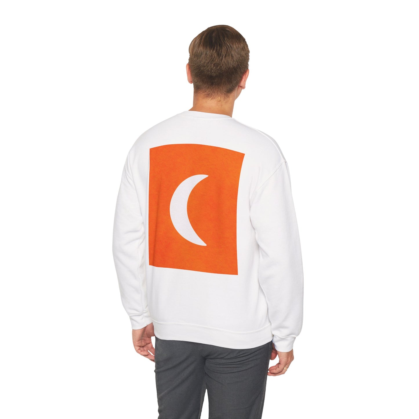 Zen Frog Crewneck Sweatshirt, Cozy Unisex Sweatshirt, Relaxed Fit Fashion, Perfect Gift for Friends, Everyday Style, Casual Wear, Simple Moon Design, Gift for Him, Gift for Her