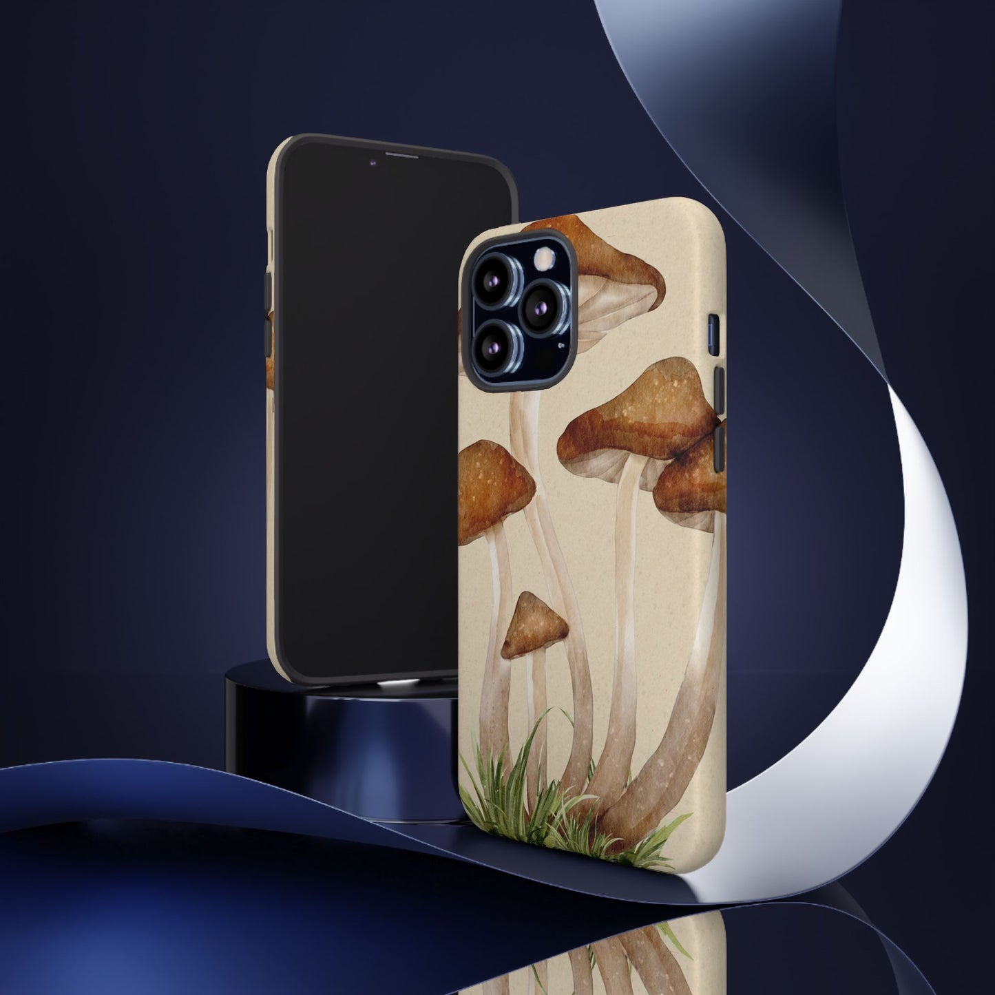 Mushroom Phone Case - Nature Lover, Eco-Friendly Gift, Cute Cell Phone Cover, Aesthetic Tech Accessory, Unique Fall Decor, Artsy Phone Cases, Cute, Gift for Her, Nature-inspired Designs, Durable Cases