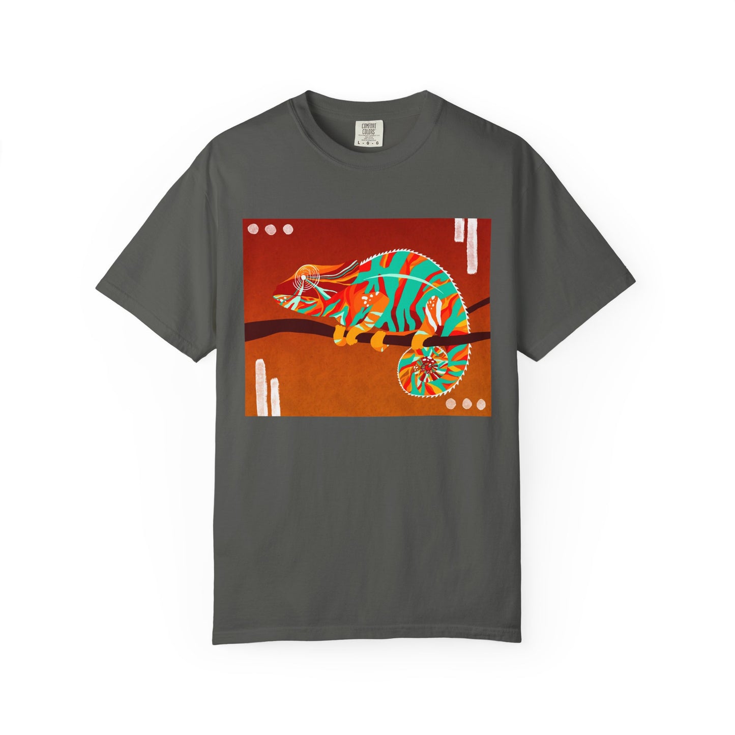 Vibrant Chameleon T-Shirt | Eco-friendly Fashion Tee, Unisex Graphic Tee, Animal Lover Shirt, Gift for Nature Enthusiasts