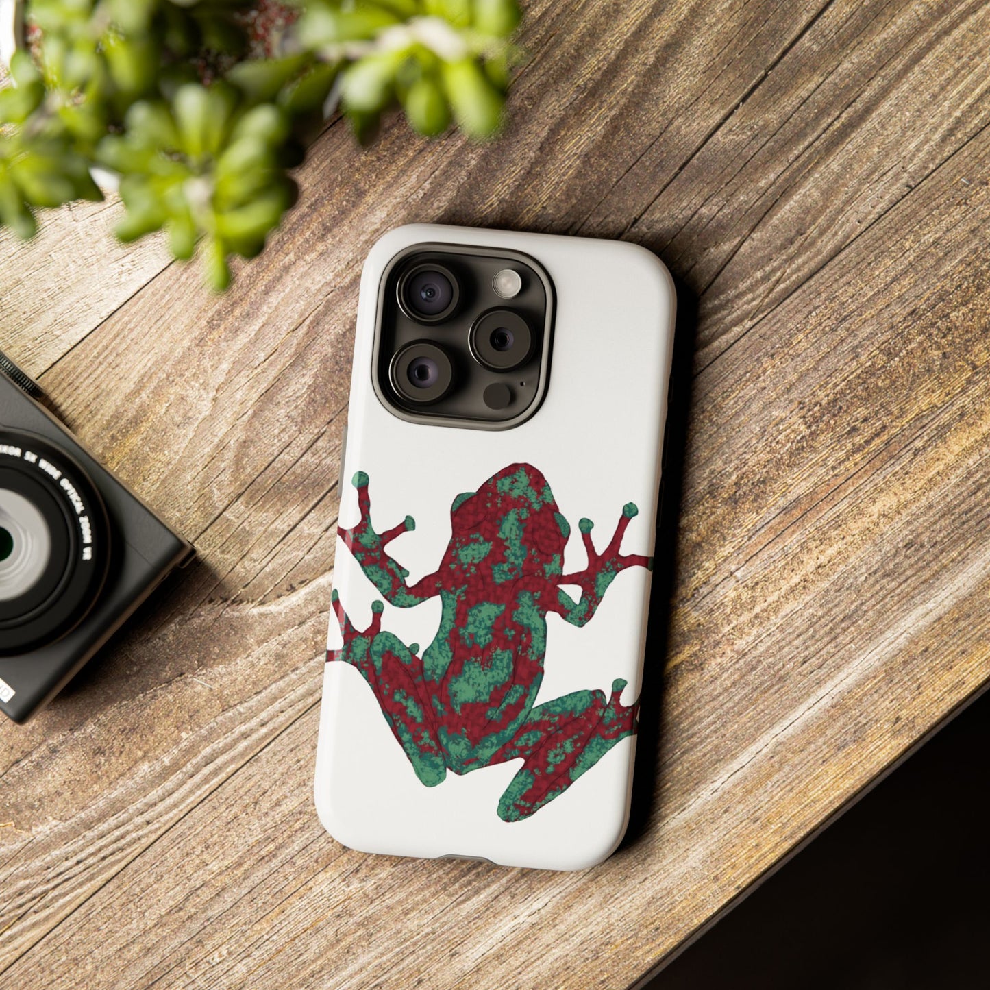 Frog Phone Case, Tough Cases, Eco-Friendly Phone Accessories, Unique Gifts for Nature Lovers, Cute Frog Design