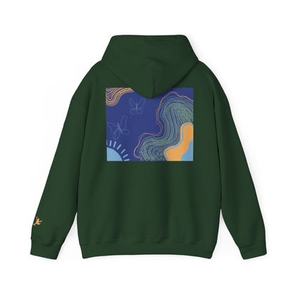 Unisex Heavy Blend™ Hooded Sweatshirt - Cozy Everyday Comfort, Perfect Gift for Nature Lovers and Art Enthusiasts
