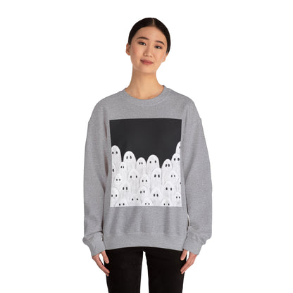 Painted Ghosts Crewneck | Cozy Sweatshirt, Perfect for Halloween, Fall, and Spooky Season