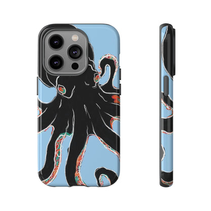 Octopus Tough Phone Case, Sea Creature Design, Ocean Lover Gift, Unique Phone Cover, Underwater Artwork