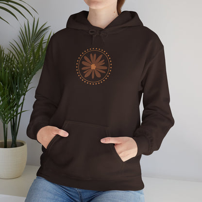 Chic Flower Design Unisex Hoodie, Cozy Sweatshirt, Trendy Gift for Her, Fall Fashion, Casual Comfort Wear