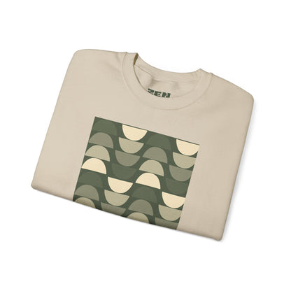 Stylish Geometric Crewneck Sweatshirt for Relaxed Vibes, Cozy Layer, Unisex Fashion Piece, Perfect Gift for Art Lovers, Casual Wear
