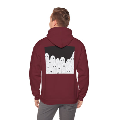 Painted Ghosts Pullover | Halloween Ghost Hoodie, Unisex Boo Sweatshirt, Spooky Gift for Fall, Cozy Halloween Apparel, Ghost Lover Hoodie, Perfect for Spooky Season