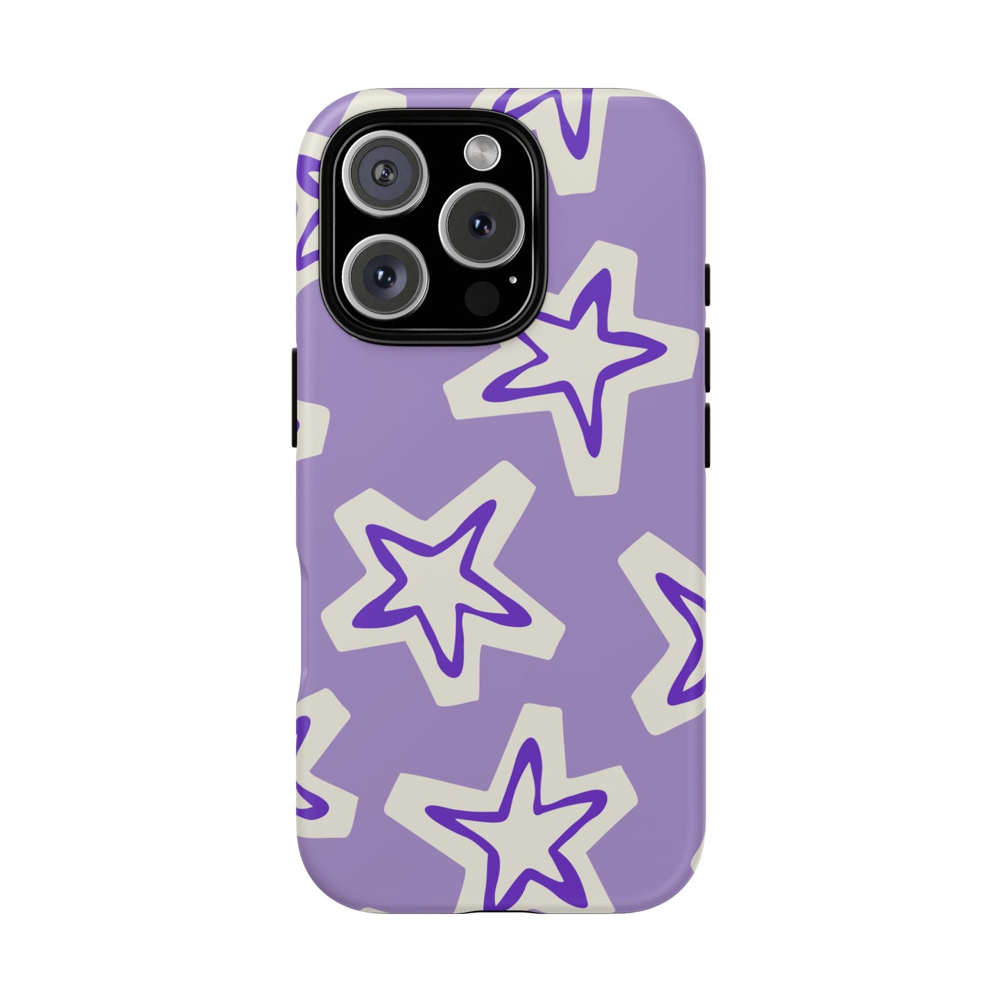 Starry Pattern Phone Case, Cute Star Design, Tough Phone Cover, Gifts for Her, Stylish Phone Accessory