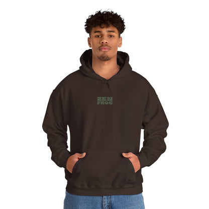Zen Frog Unisex Hoodie | Relaxed Fashion, Cozy Sweatshirt, Unique Gift, Chill Vibes, Spring and Summer Style