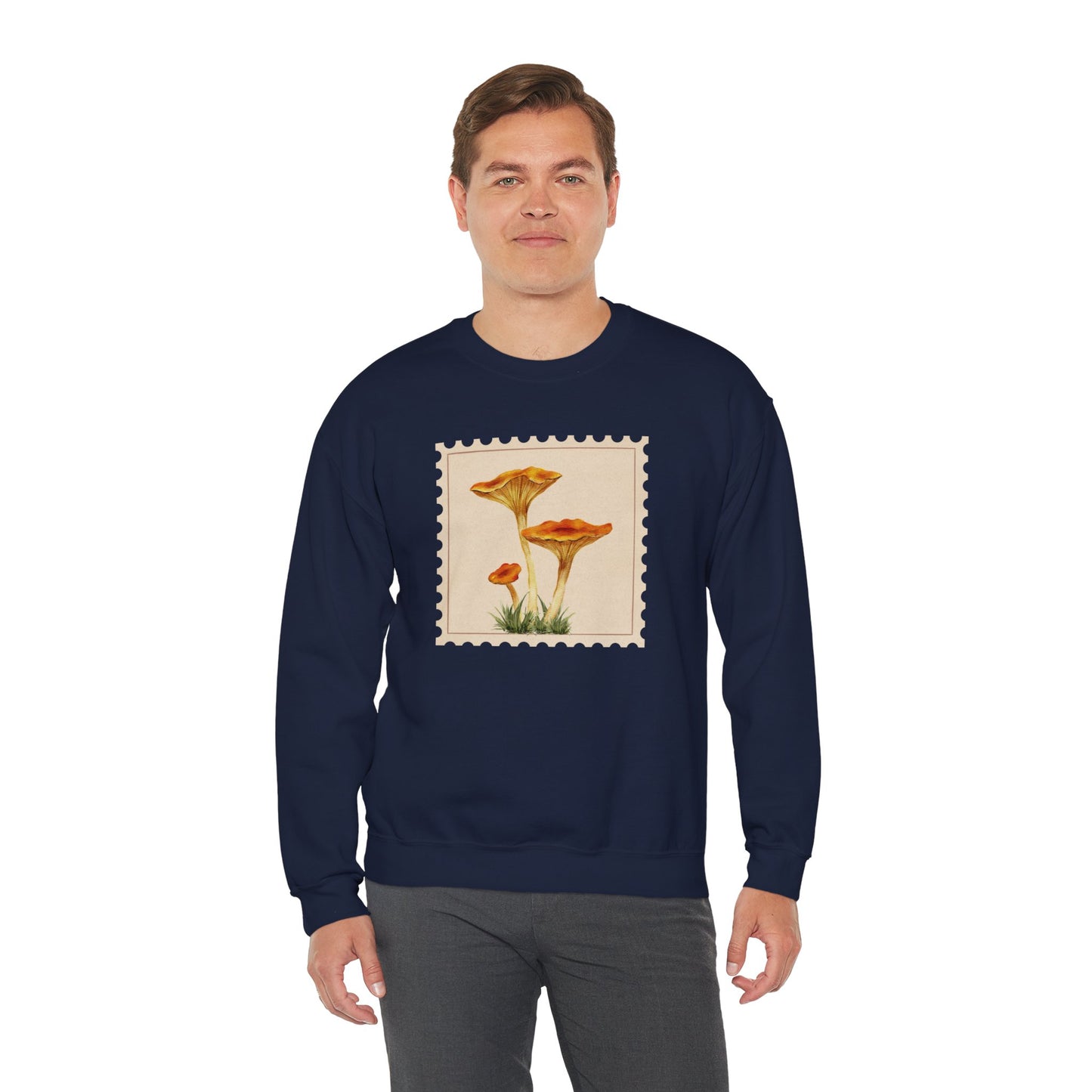 Vintage Floral Crewneck Sweatshirt, Cozy Fall Wear, Unisex Gift, Mushroom Art Apparel, Nature Lover Outfit, Comfy Mushroom Crewneck, Vintage Style