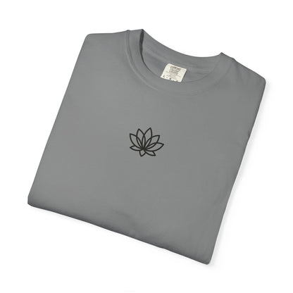 Lotus Bloom Unisex T-shirt, Soft Cotton Tee, Spiritual Gift, Meditation Wear, Casual Daily Outfit, Nature Lover Apparel