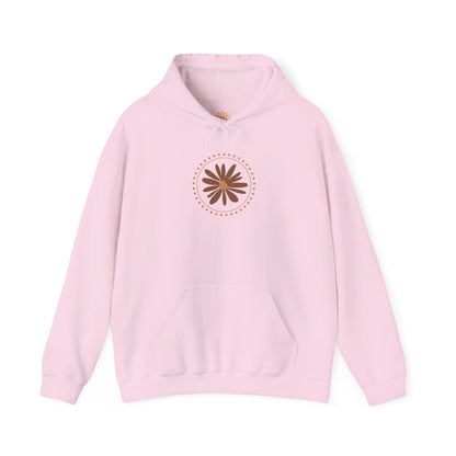 Chic Flower Design Unisex Hoodie, Cozy Sweatshirt, Trendy Gift for Her, Fall Fashion, Casual Comfort Wear