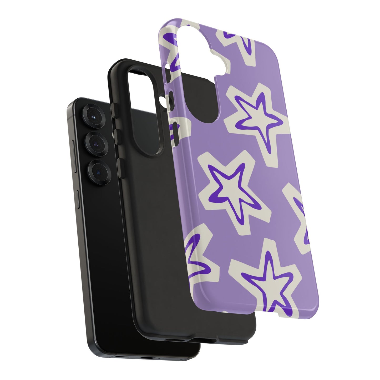 Starry Pattern Phone Case, Cute Star Design, Tough Phone Cover, Gifts for Her, Stylish Phone Accessory