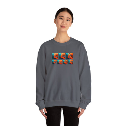 Zen Frog Crewneck Sweatshirt, Cozy Unisex Sweatshirt, Relaxed Fit Fashion, Perfect Gift for Friends, Everyday Style, Casual Wear, Simple Moon Design, Gift for Him, Gift for Her