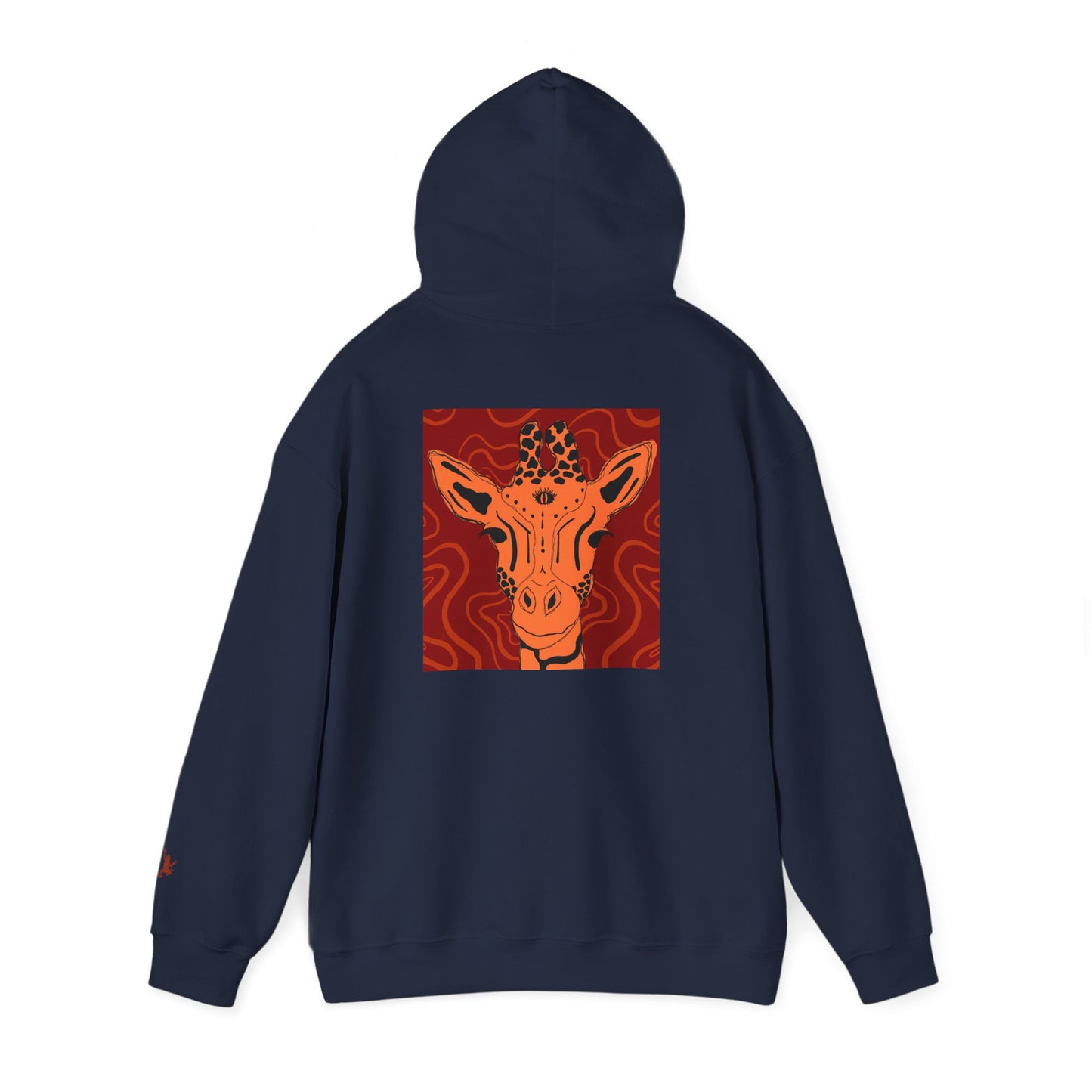 Artistic Giraffe Hoodie - Cozy Unisex Sweatshirt for Animal Lovers, Unique Gift for Birthdays, Holidays, & Casual Wear