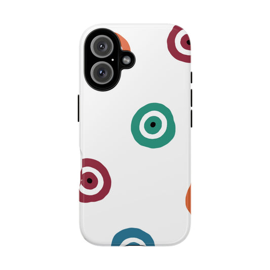 Trendy Phone Case - Colorful Circle Design, Durable Smartphone Cover, Gift for Her, Modern Tech Accessory, Cute Phone Protection