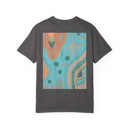 Vibrant Unisex Graphic T-shirt, Bohemian Tee, Casual Wear, Gift for Friends, Festival Apparel, Summer Style, Unique Design